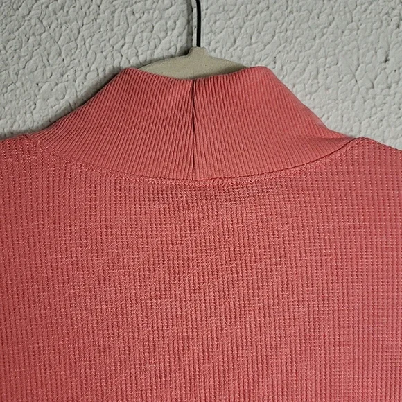 NWT American Eagle AEO Long Sleeve Cropped Hey Baby Mock Neck Tee Medium Preppy - Picture 7 of 12